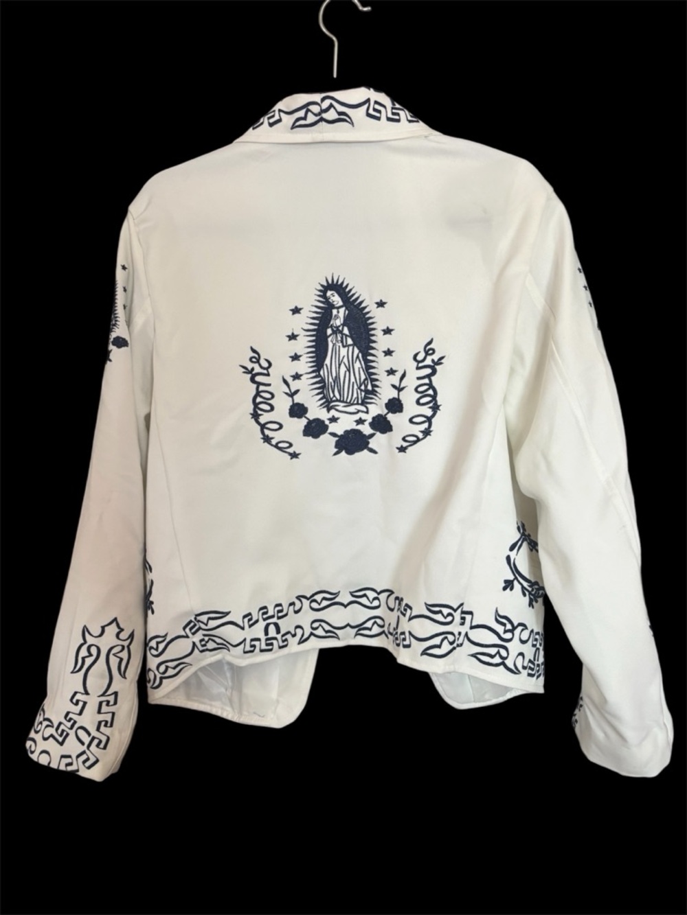 Vintage Statement Mexican Embroidered Boho Hippie Charro Jacket L Unisex